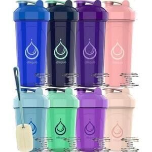 diliqua 10 PACK Shaker Bottles BPA-Free & Dishwasher Safe